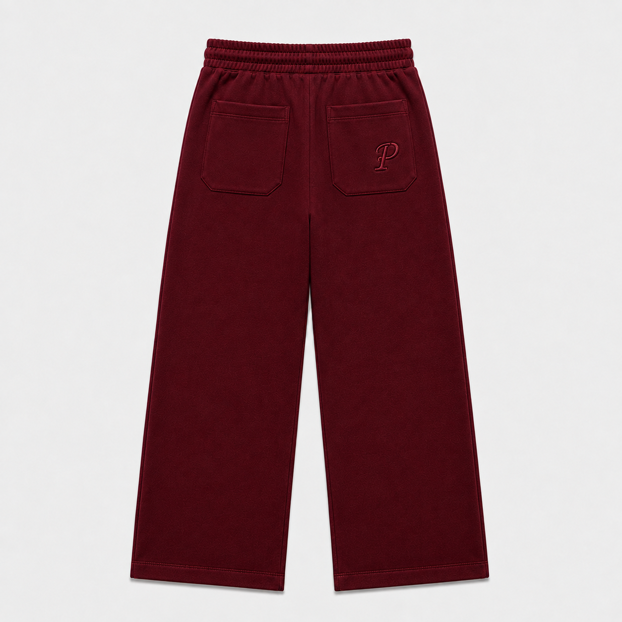 Patier Essentials Wide Leg Sweatpants – Burgundy