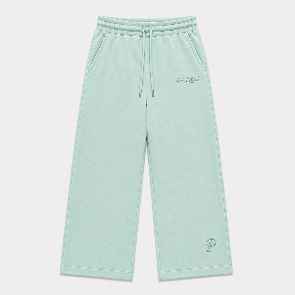 PATIER Essentials Wide Leg Sweatpants – SAGE MINT