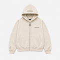 PATIER Essentials Zip Hoodie – OFF WHITE