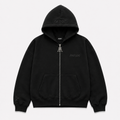 PATIER Essentials Zip Hoodie – JET BLACK