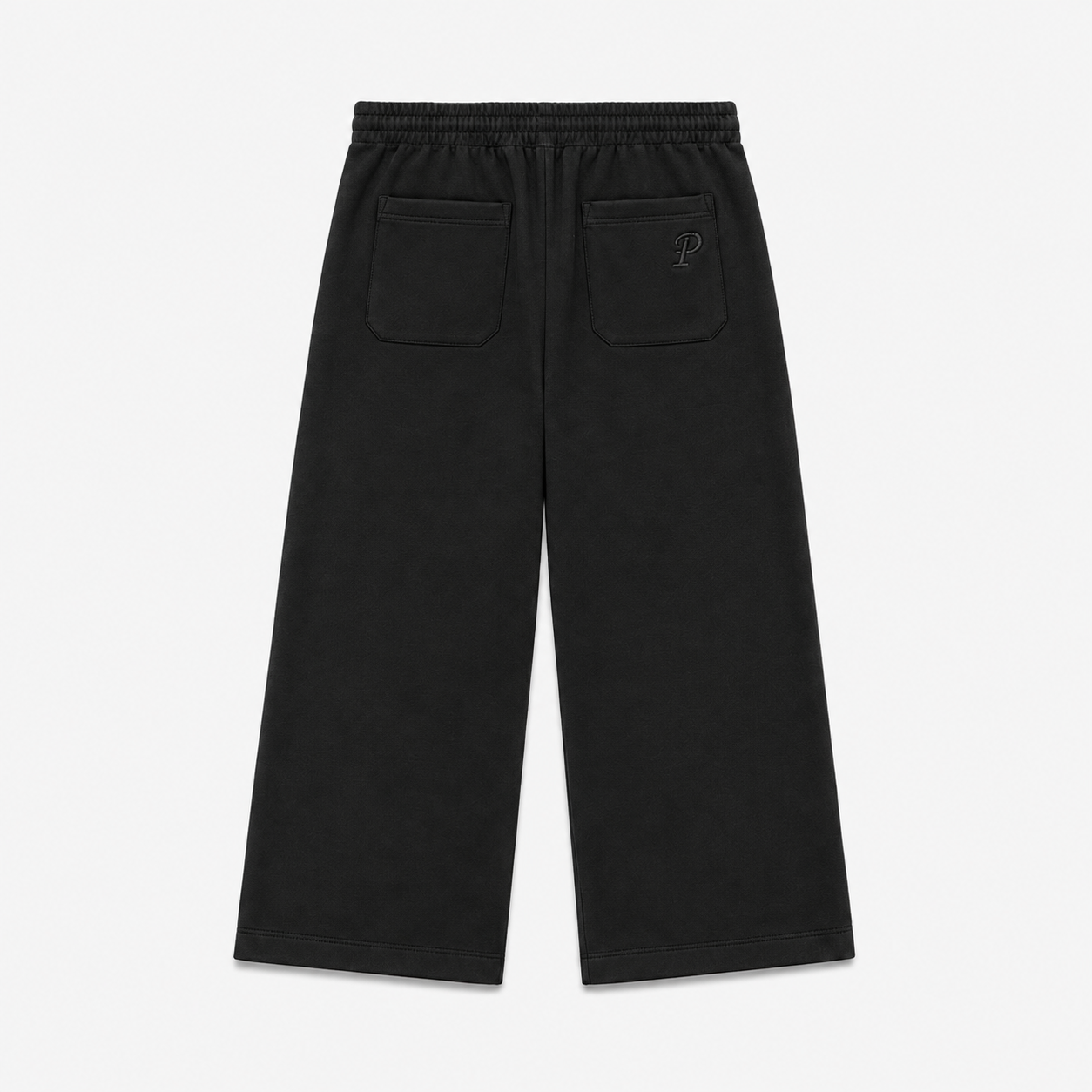 PATIER Essentials Wide Leg Sweatpants - JET BLACK