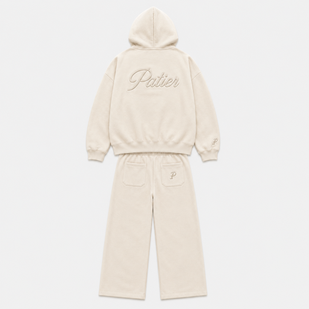 PATIER Essentials Tracksuit – Off-White
