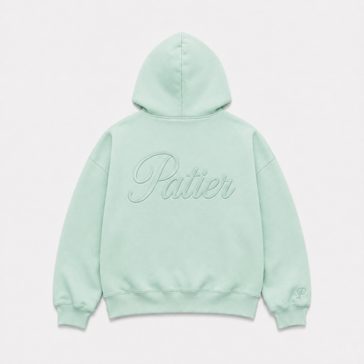 PATIER Essentials Zip Hoodie – SAGE MINT