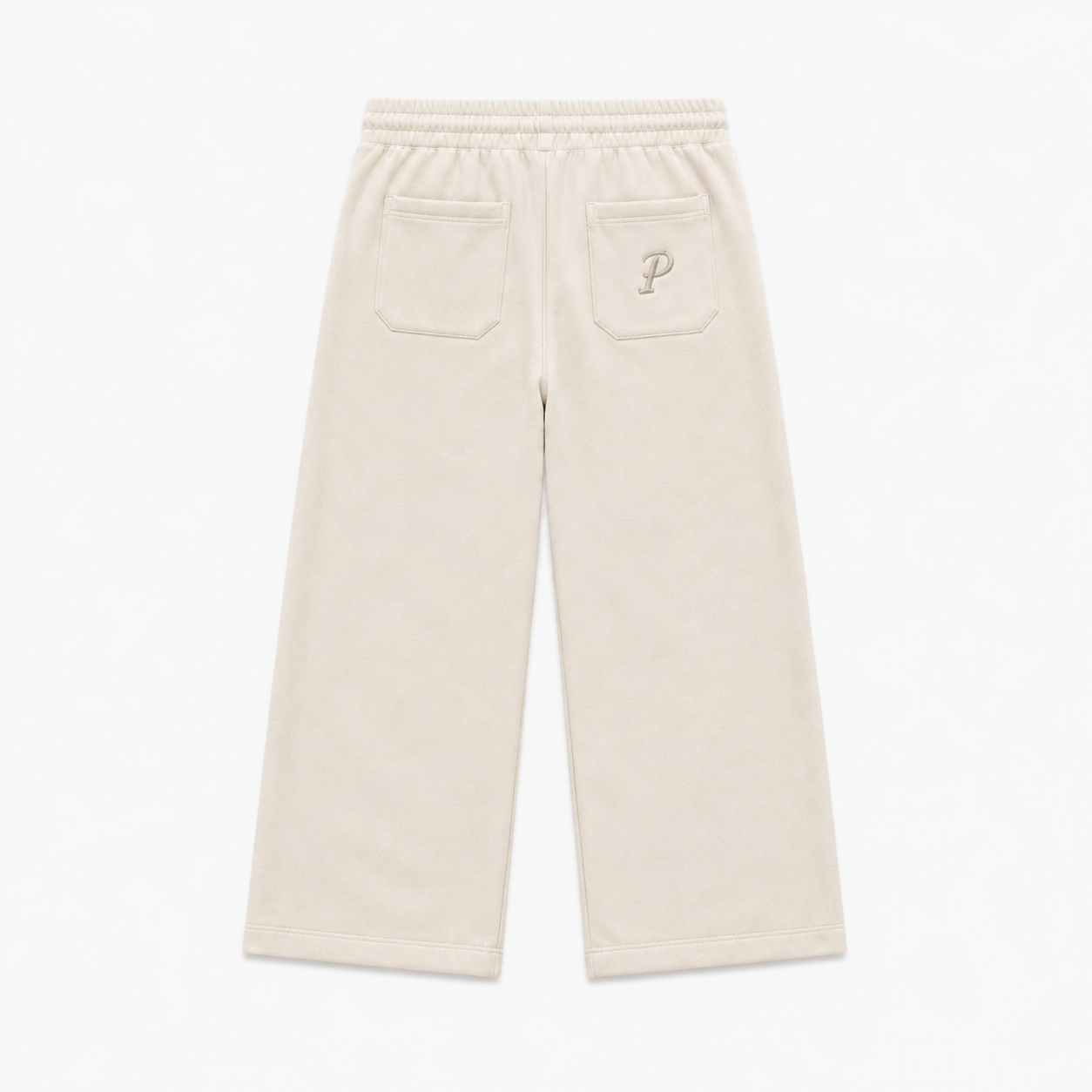Patier Essentials Wide Leg Sweatpants – OFF WHITE